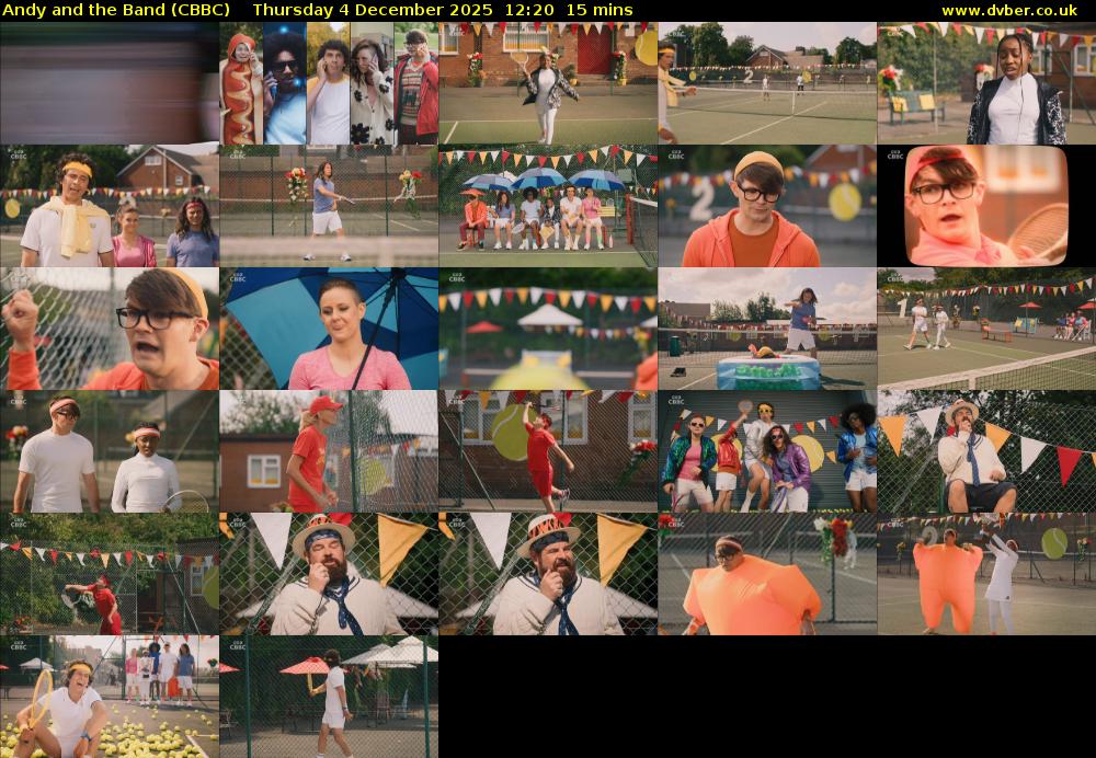 Andy and the Band (CBBC) Thursday 4 December 2025 12:20 - 12:35