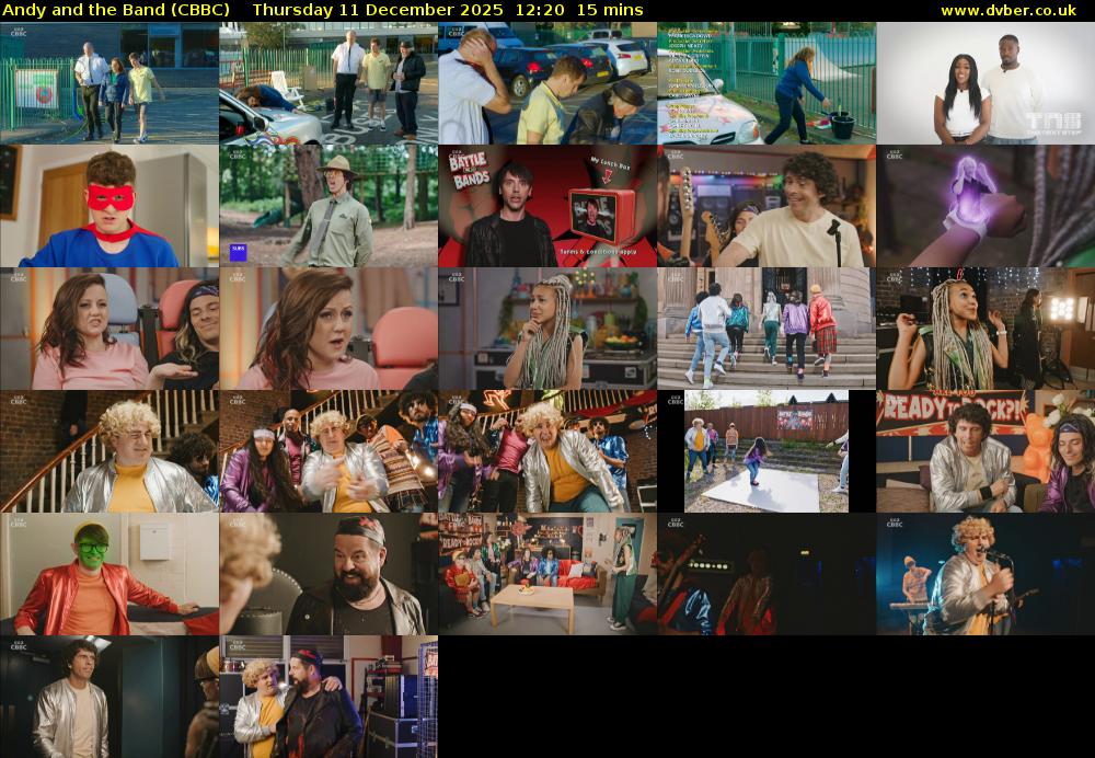 Andy and the Band (CBBC) Thursday 11 December 2025 12:20 - 12:35