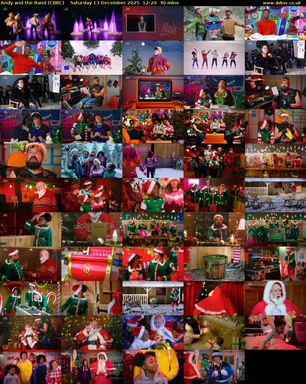 Andy and the Band (CBBC) Saturday 13 December 2025 12:20 - 12:50