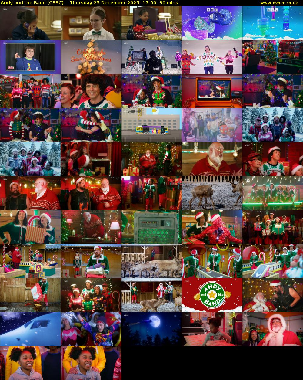 Andy and the Band (CBBC) Thursday 25 December 2025 17:00 - 17:30
