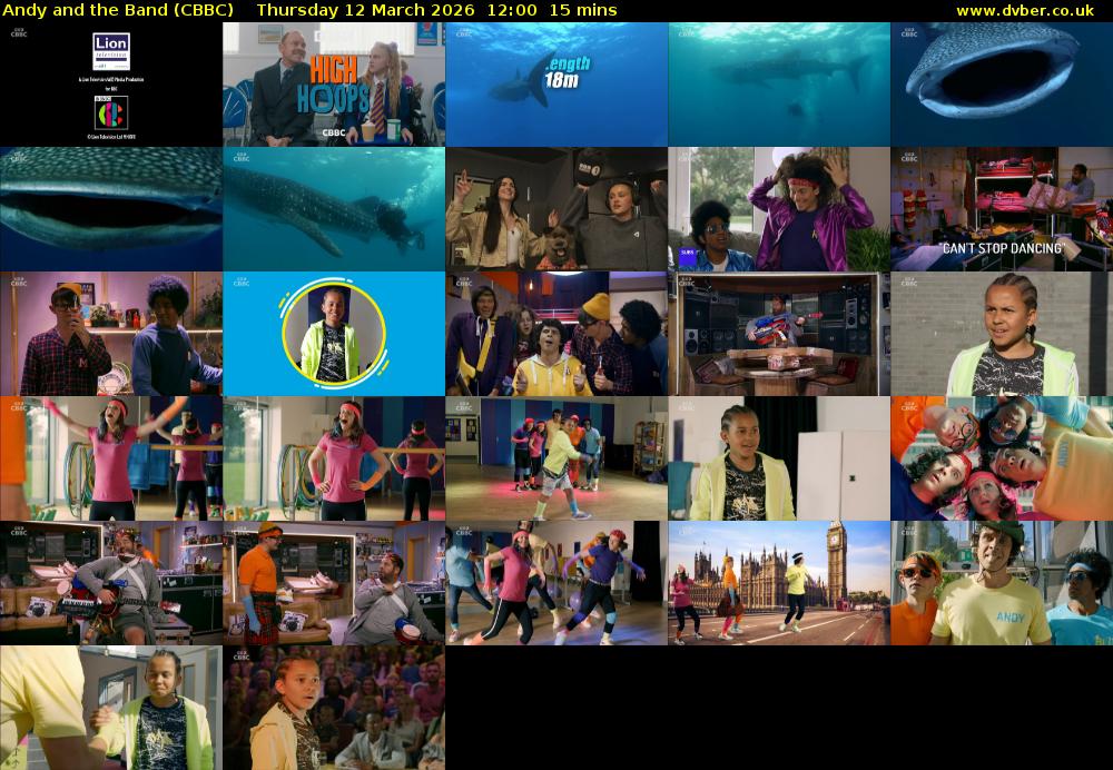 Andy and the Band (CBBC) Thursday 12 March 2026 12:00 - 12:15