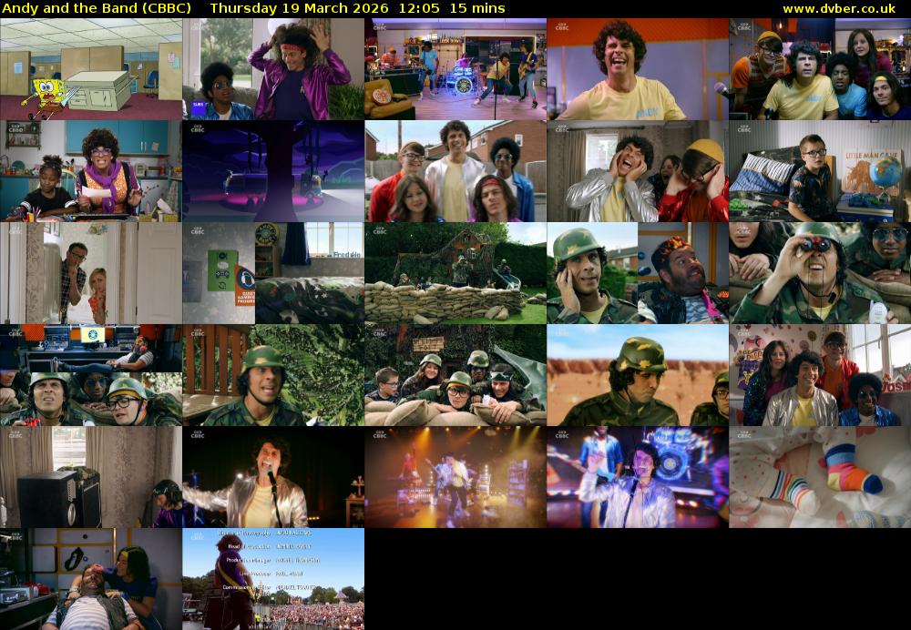 Andy and the Band (CBBC) Thursday 19 March 2026 12:05 - 12:20