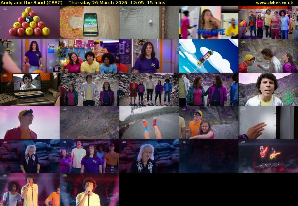 Andy and the Band (CBBC) Thursday 26 March 2026 12:05 - 12:20