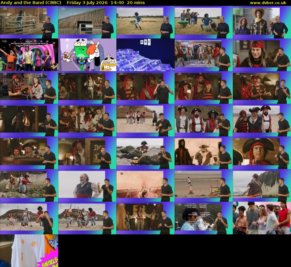 Andy and the Band (CBBC) Friday 3 July 2026 14:40 - 15:00
