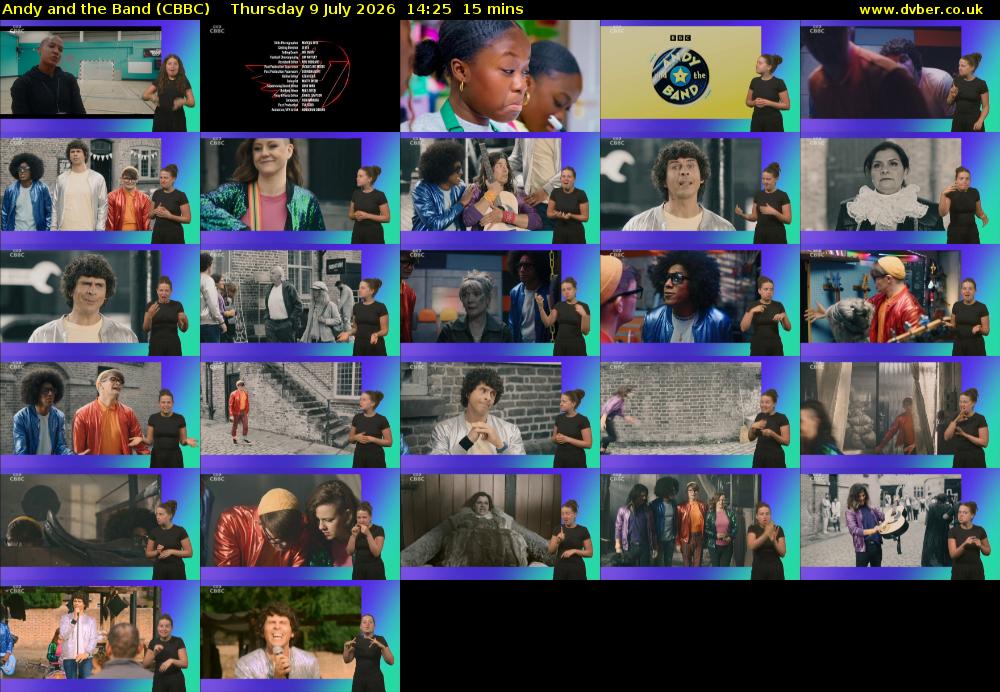 Andy and the Band (CBBC) Thursday 9 July 2026 14:25 - 14:40