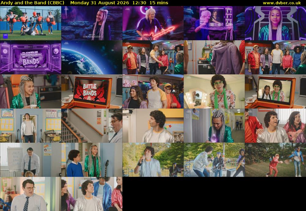 Andy and the Band (CBBC) Monday 31 August 2026 12:30 - 12:45