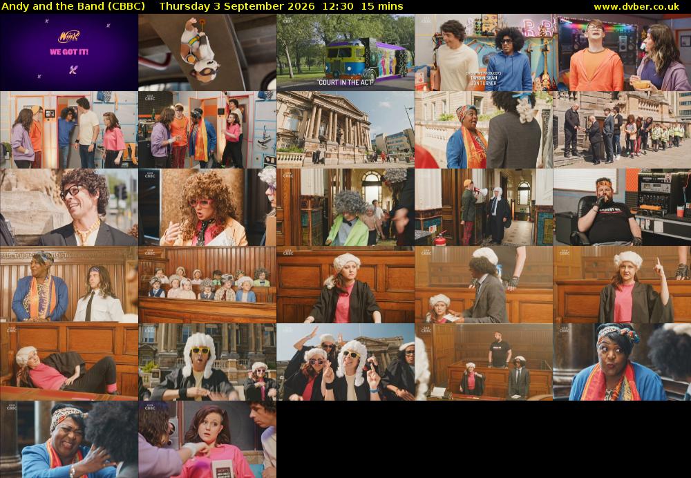 Andy and the Band (CBBC) Thursday 3 September 2026 12:30 - 12:45