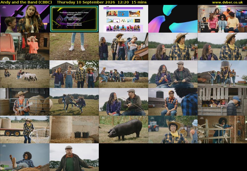 Andy and the Band (CBBC) Thursday 10 September 2026 12:20 - 12:35
