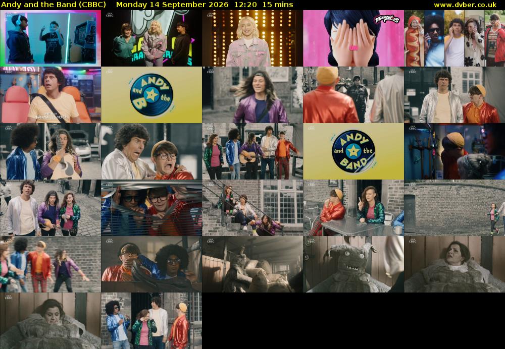 Andy and the Band (CBBC) Monday 14 September 2026 12:20 - 12:35