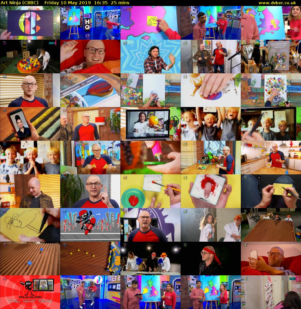 Art Ninja (CBBC) Friday 10 May 2019 16:35 - 17:00