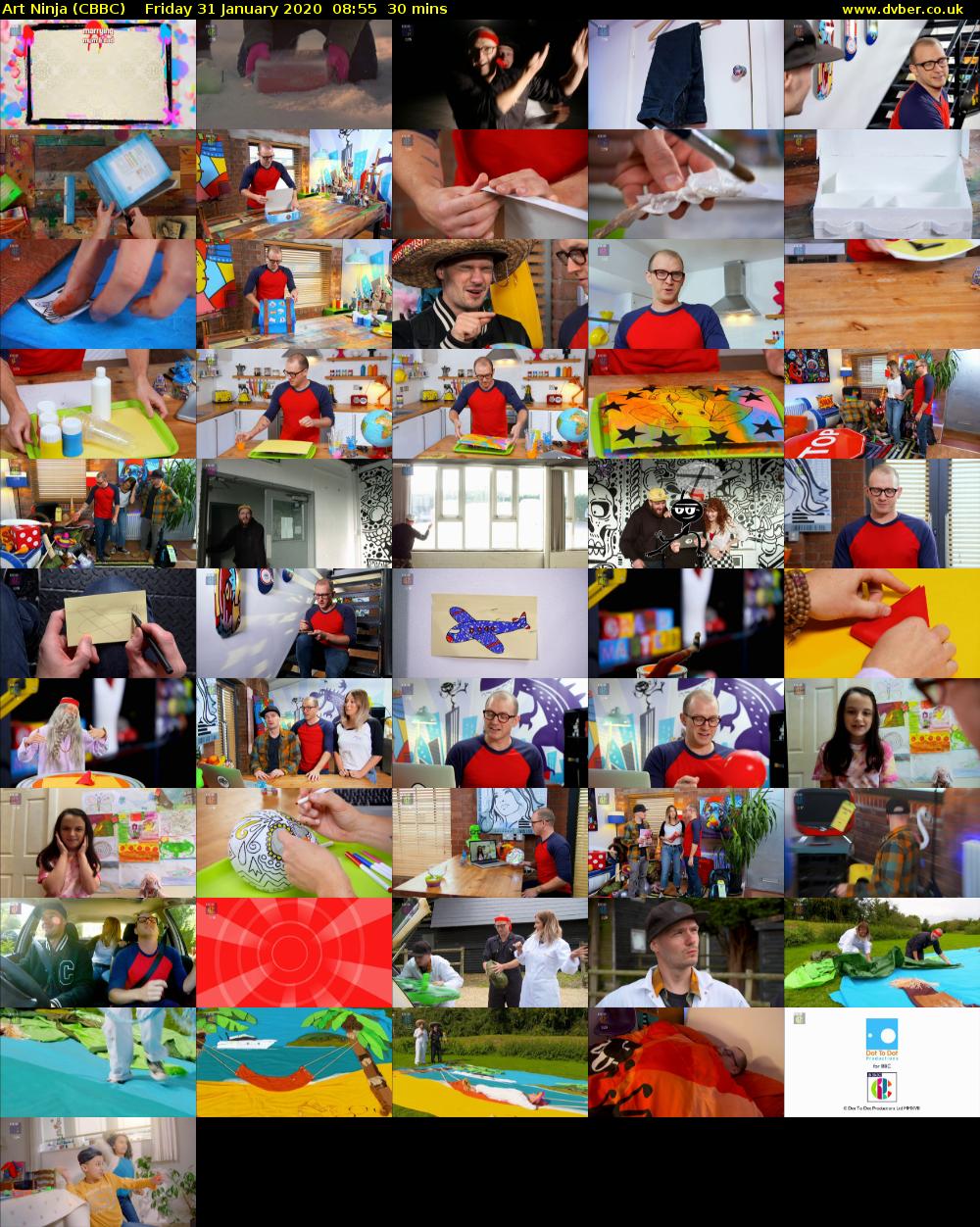 Art Ninja (CBBC) Friday 31 January 2020 08:55 - 09:25
