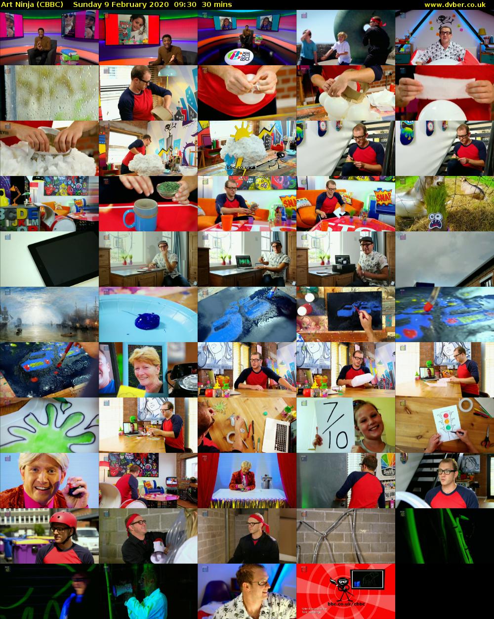 Art Ninja (CBBC) Sunday 9 February 2020 09:30 - 10:00