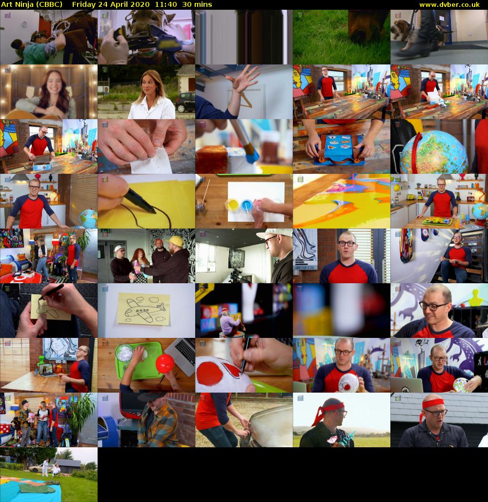 Art Ninja (CBBC) Friday 24 April 2020 11:40 - 12:10