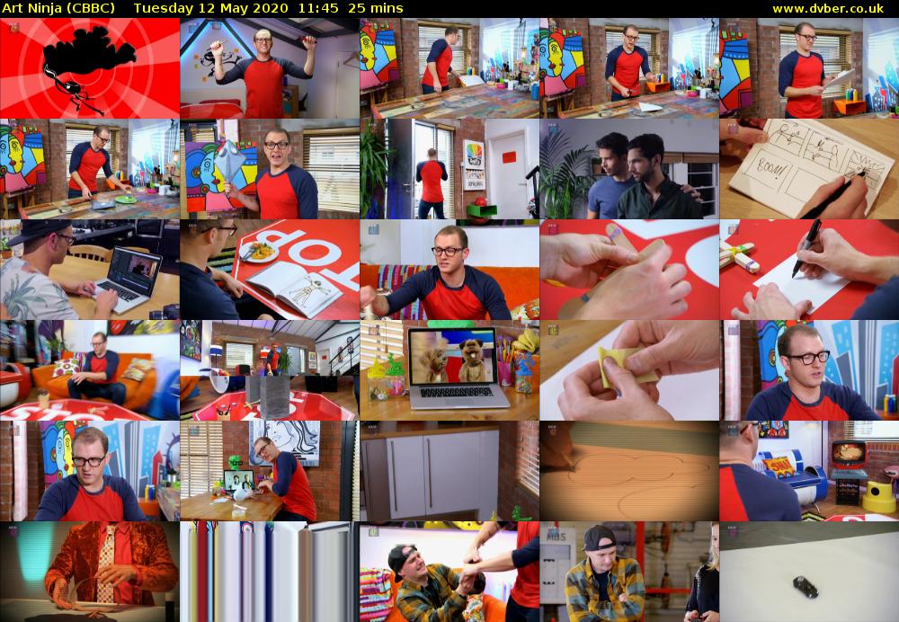 Art Ninja (CBBC) Tuesday 12 May 2020 11:45 - 12:10
