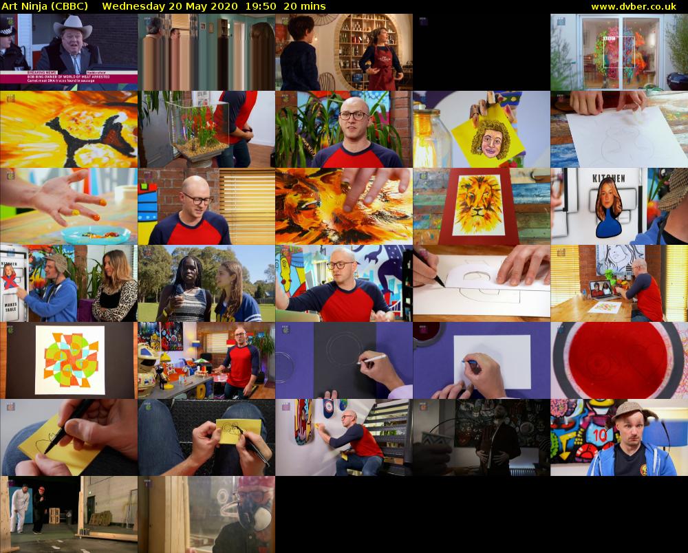 Art Ninja (CBBC) Wednesday 20 May 2020 19:50 - 20:10