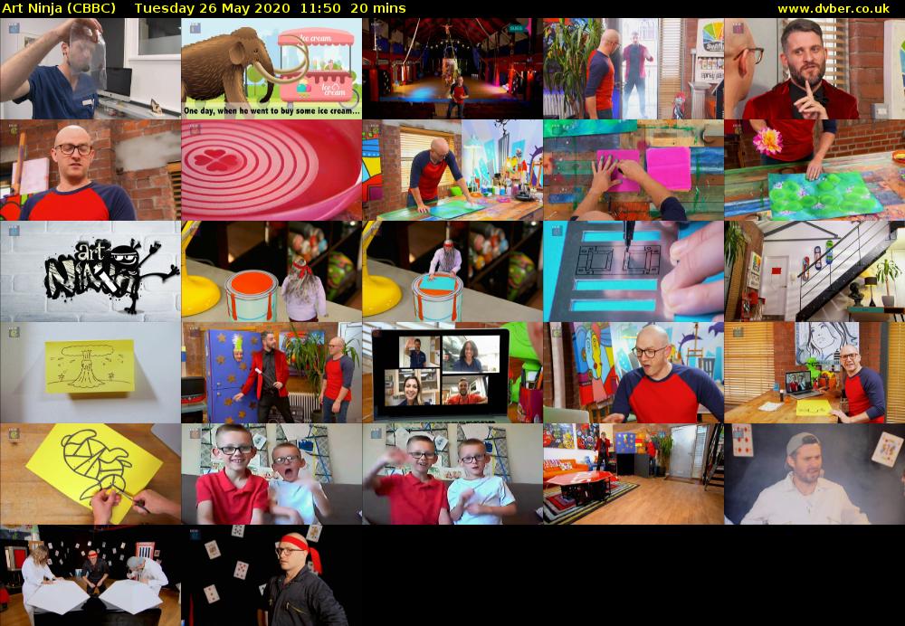 Art Ninja (CBBC) Tuesday 26 May 2020 11:50 - 12:10