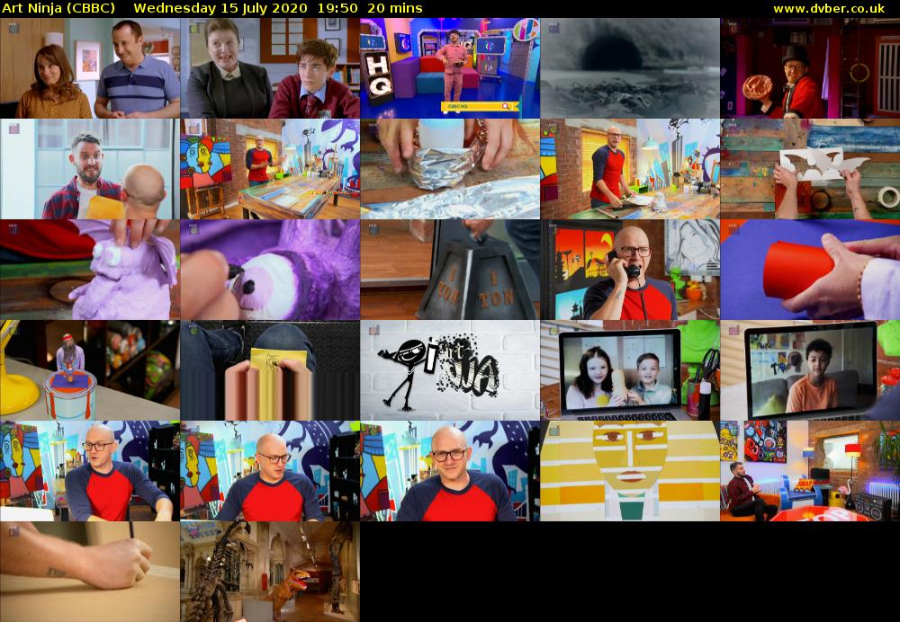 Art Ninja (CBBC) Wednesday 15 July 2020 19:50 - 20:10