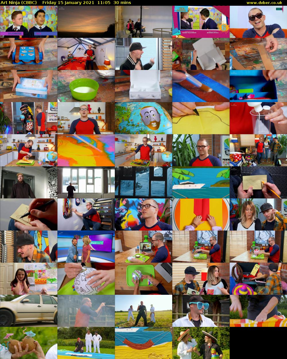 Art Ninja (CBBC) Friday 15 January 2021 11:05 - 11:35