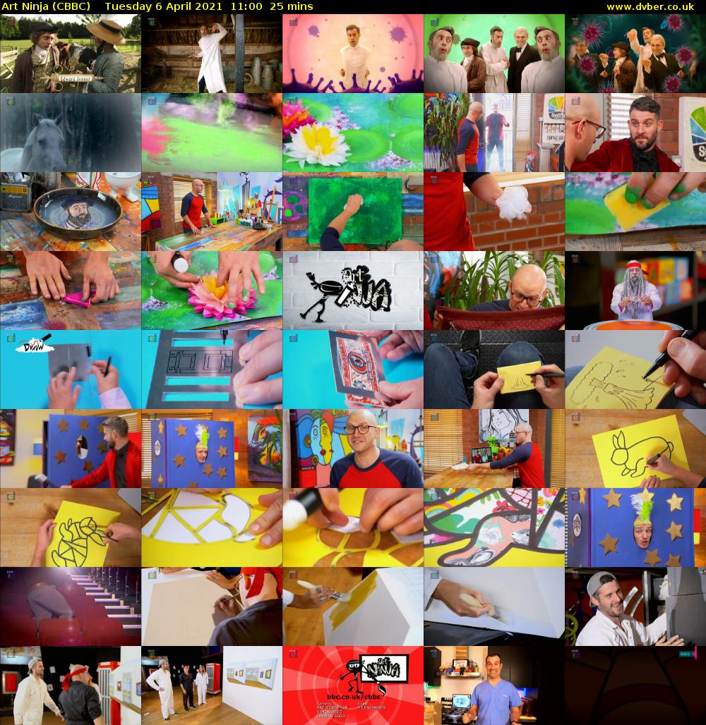 Art Ninja (CBBC) Tuesday 6 April 2021 11:00 - 11:25