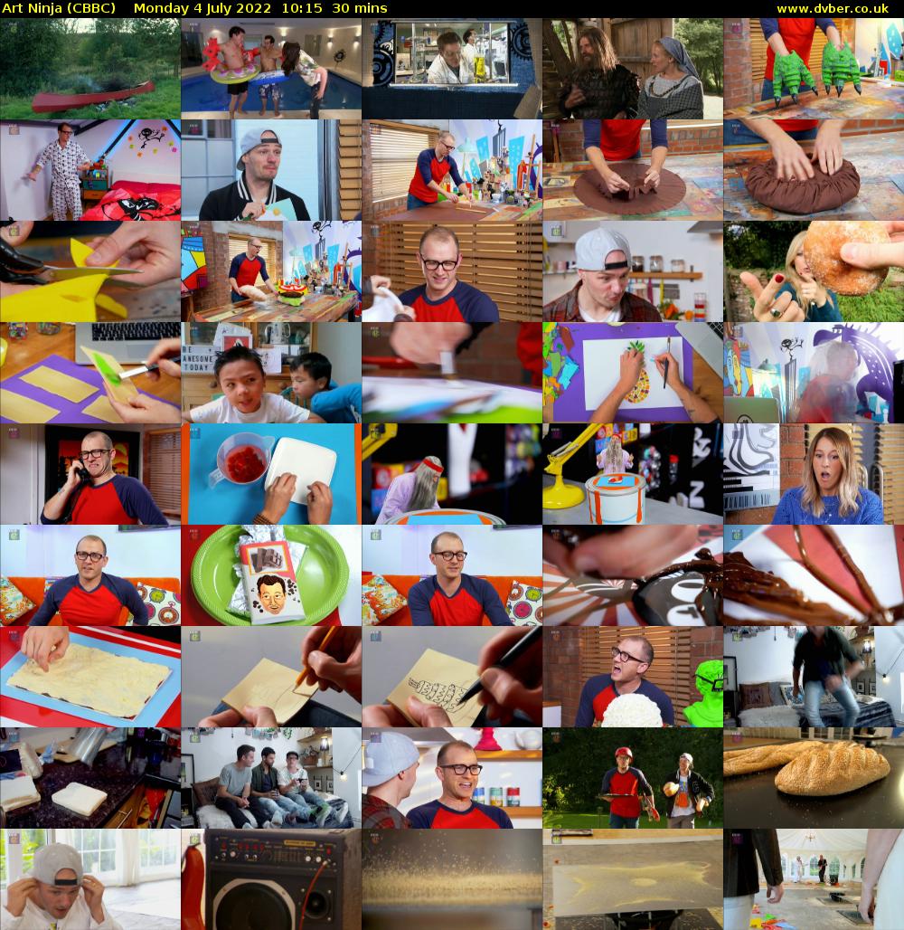 Art Ninja (CBBC) Monday 4 July 2022 10:15 - 10:45