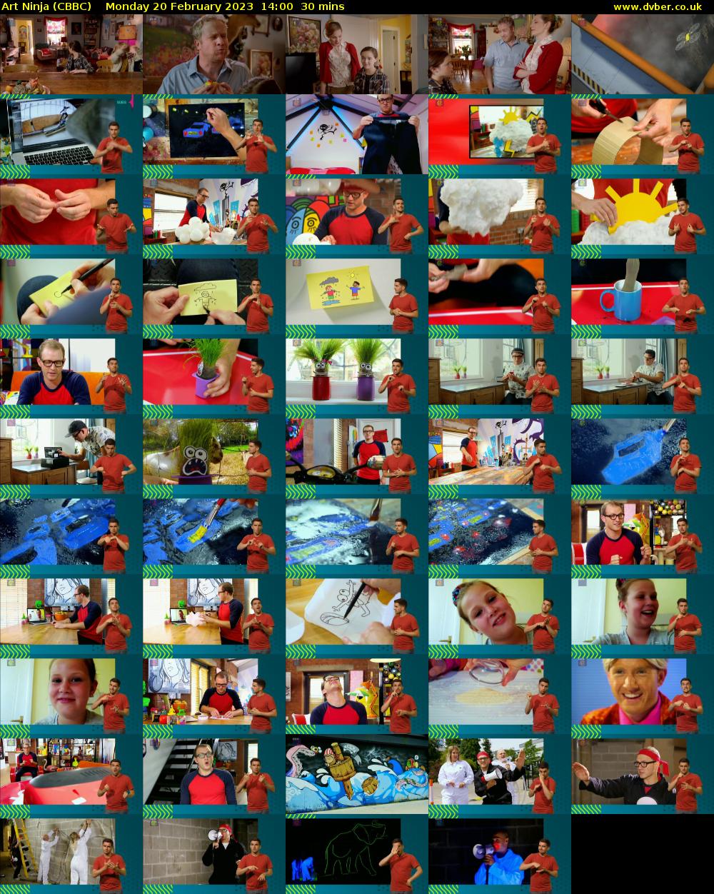 Art Ninja (CBBC) Monday 20 February 2023 14:00 - 14:30