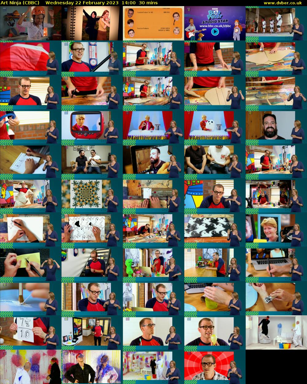 Art Ninja (CBBC) Wednesday 22 February 2023 14:00 - 14:30