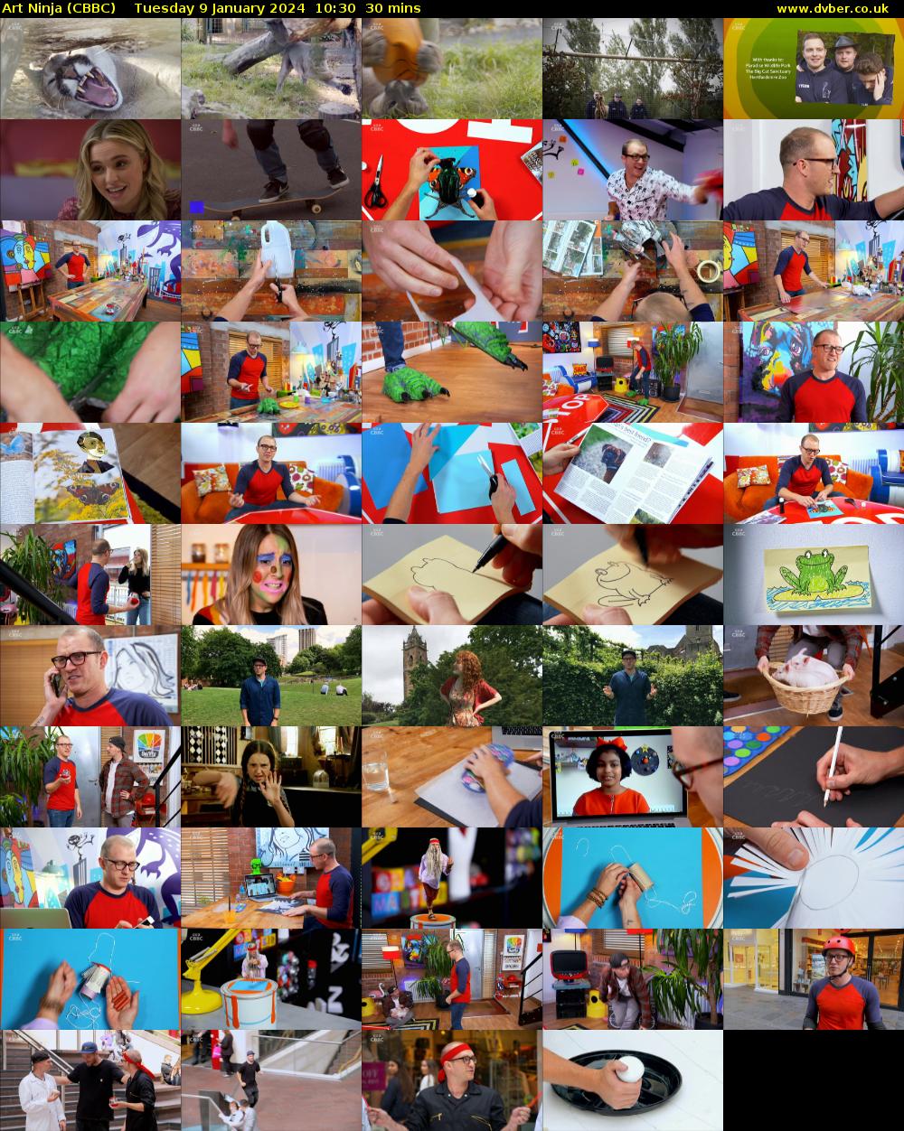 Art Ninja (CBBC) Tuesday 9 January 2024 10:30 - 11:00