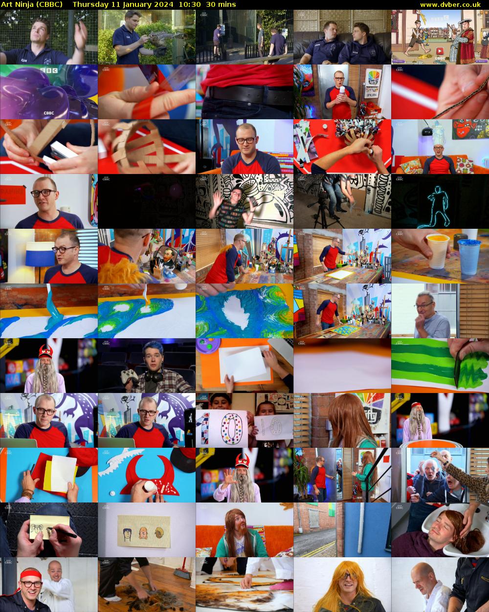 Art Ninja (CBBC) Thursday 11 January 2024 10:30 - 11:00