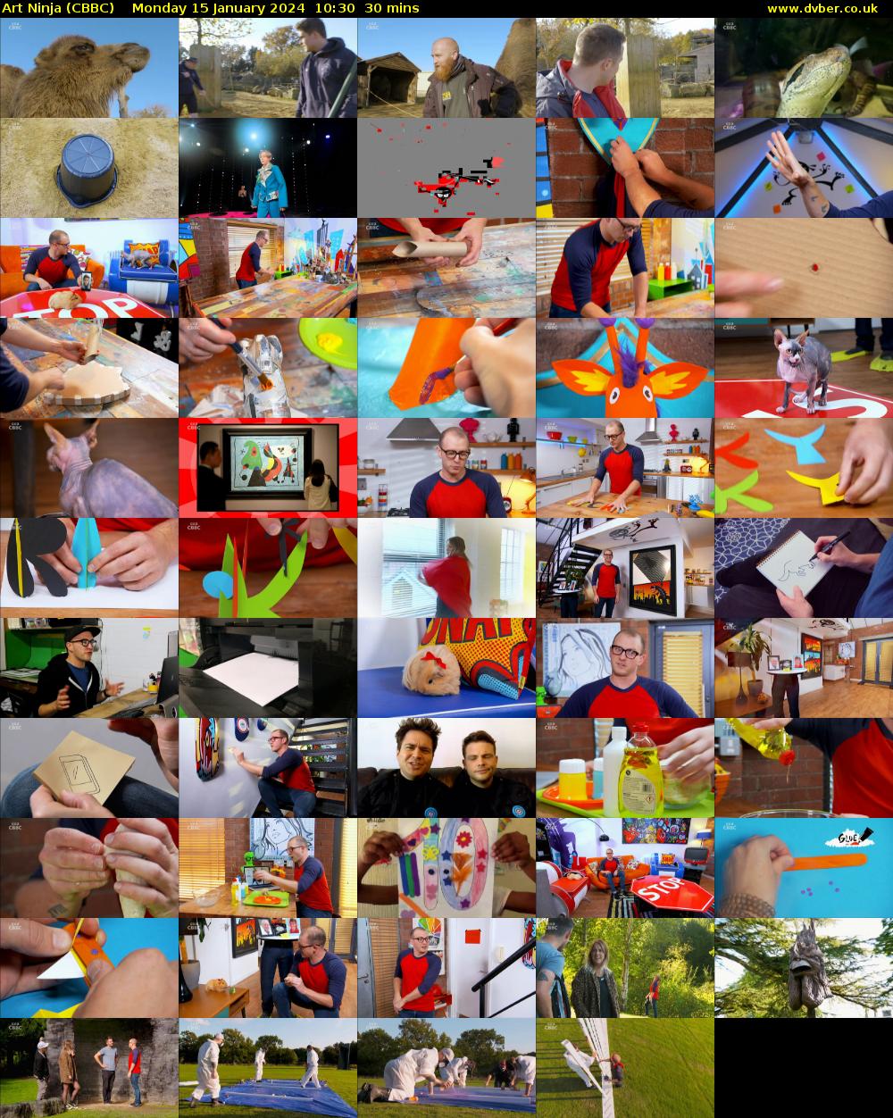 Art Ninja (CBBC) Monday 15 January 2024 10:30 - 11:00
