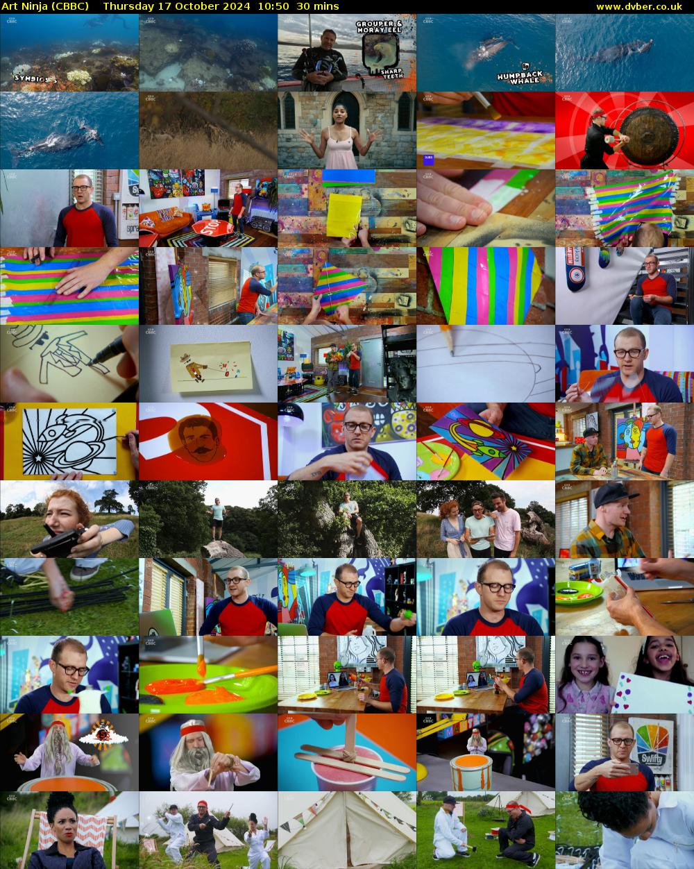 Art Ninja (CBBC) Thursday 17 October 2024 10:50 - 11:20