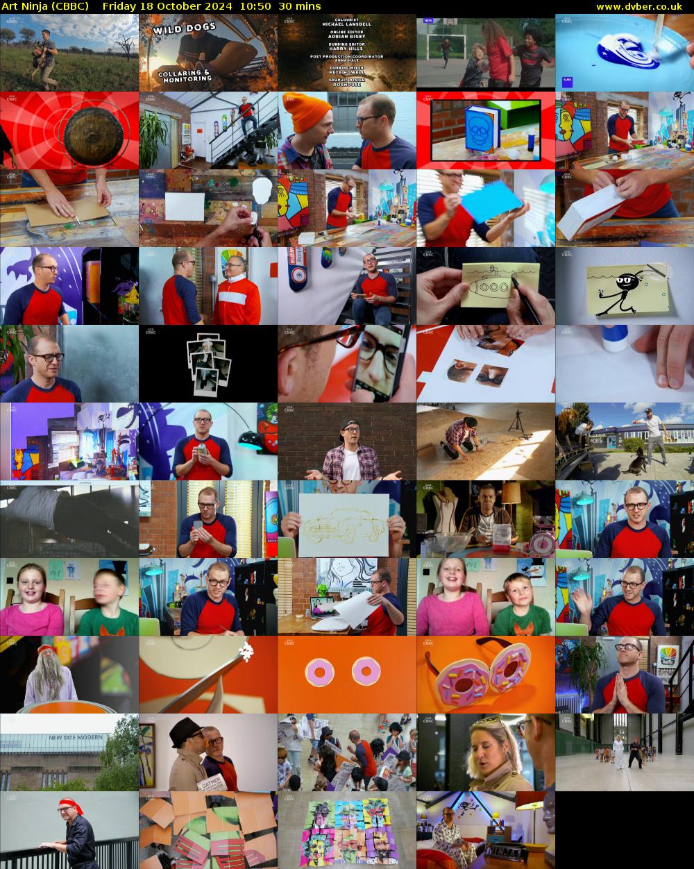Art Ninja (CBBC) Friday 18 October 2024 10:50 - 11:20