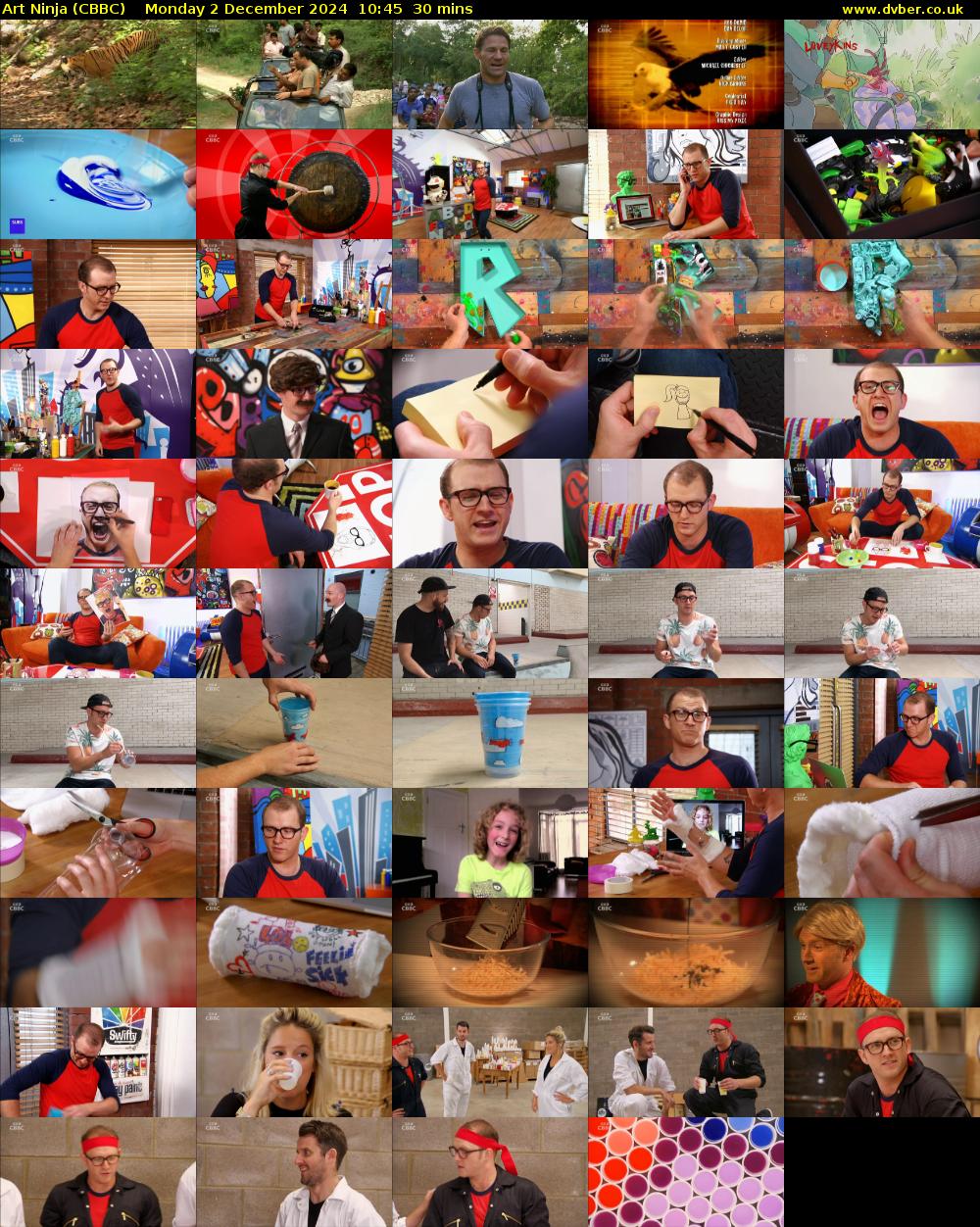 Art Ninja (CBBC) Monday 2 December 2024 10:45 - 11:15