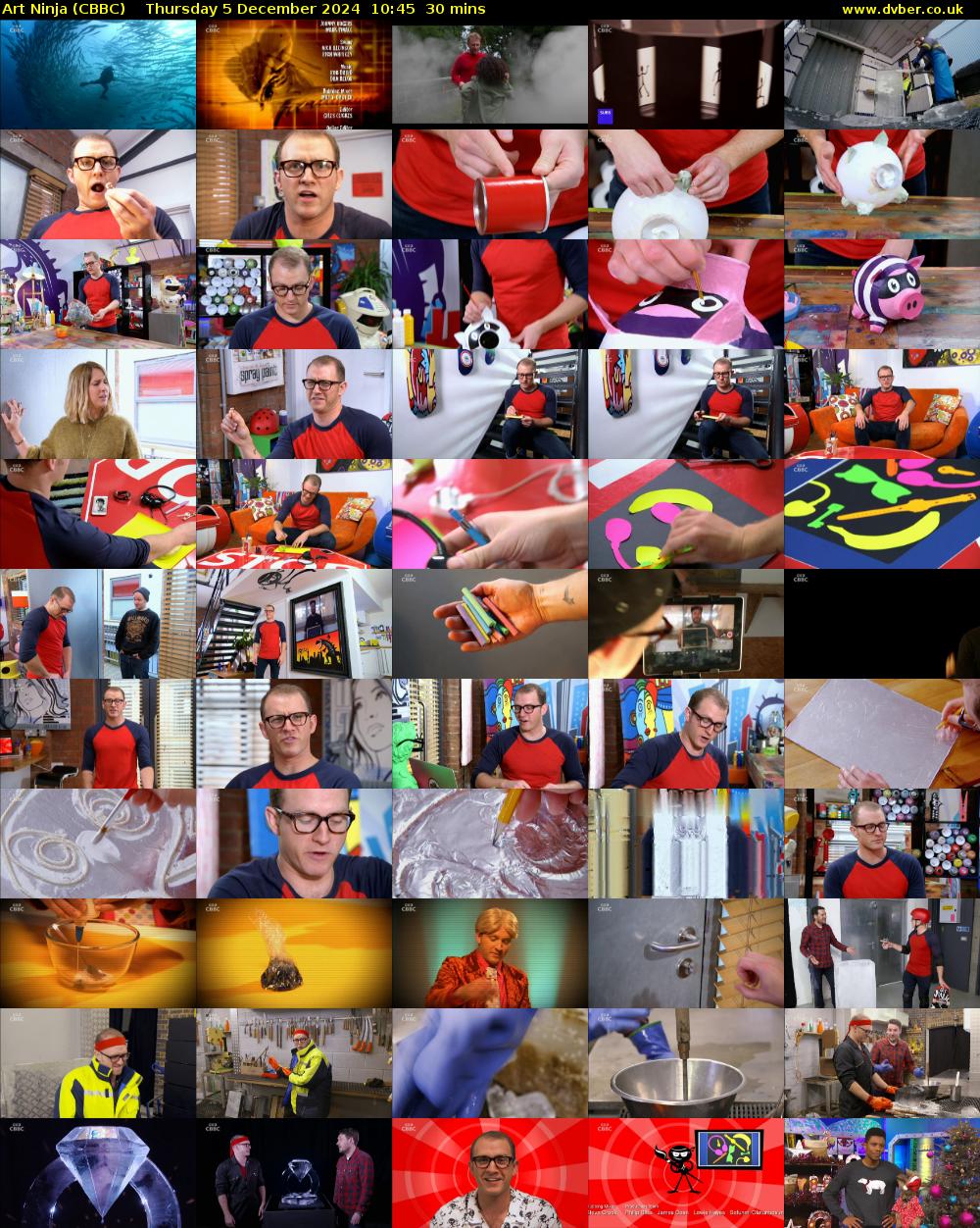 Art Ninja (CBBC) Thursday 5 December 2024 10:45 - 11:15