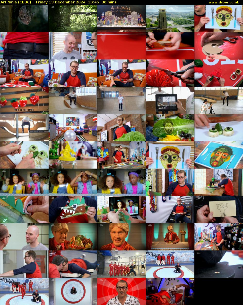 Art Ninja (CBBC) Friday 13 December 2024 10:45 - 11:15