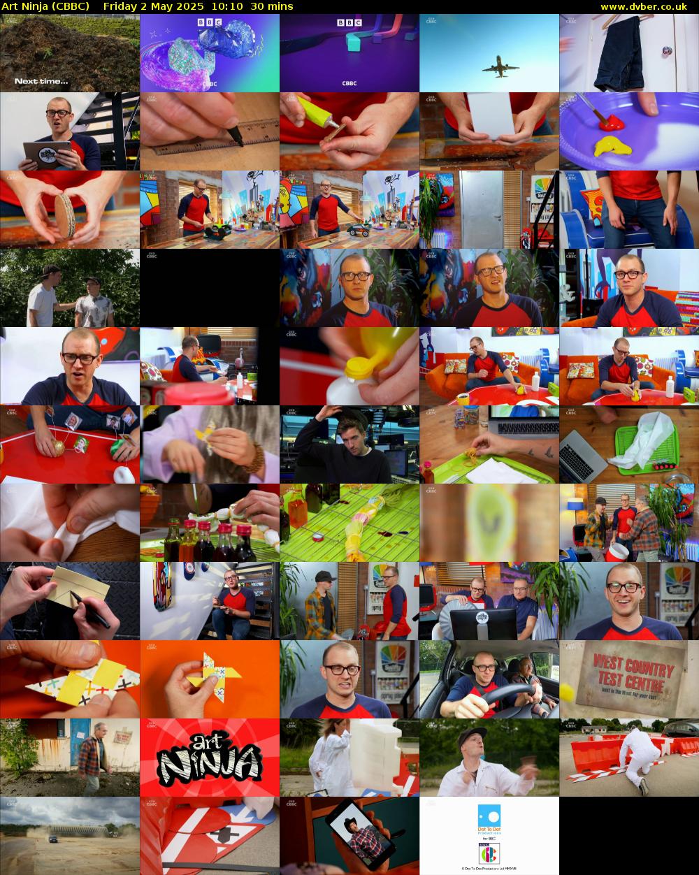 Art Ninja (CBBC) Friday 2 May 2025 10:10 - 10:40