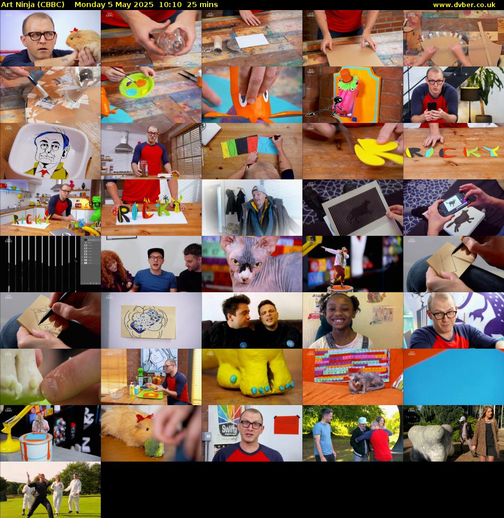 Art Ninja (CBBC) Monday 5 May 2025 10:10 - 10:35