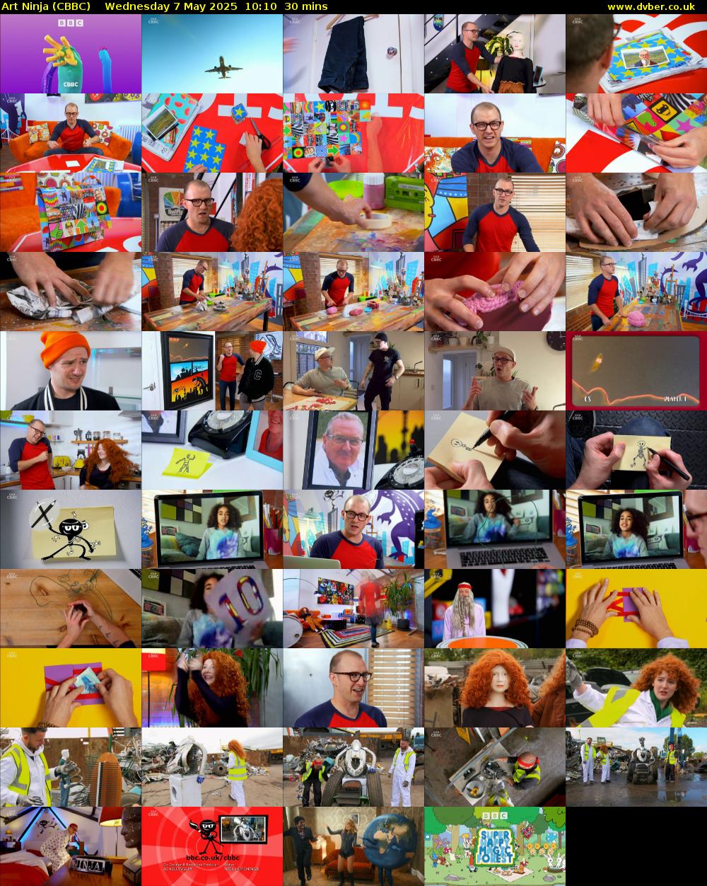 Art Ninja (CBBC) Wednesday 7 May 2025 10:10 - 10:40