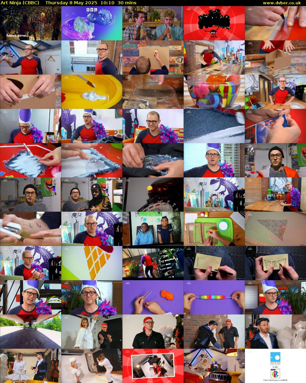Art Ninja (CBBC) Thursday 8 May 2025 10:10 - 10:40