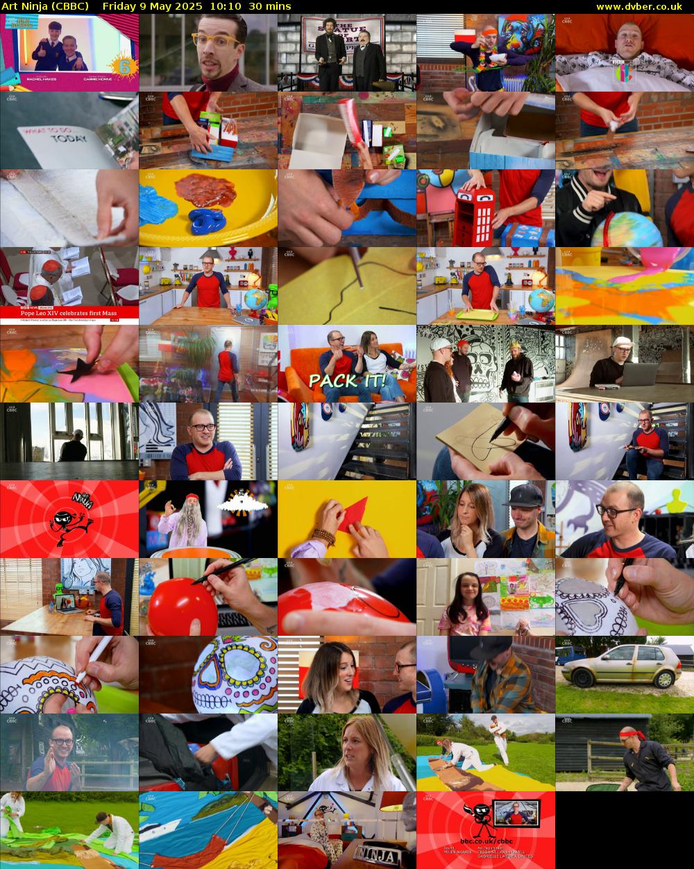 Art Ninja (CBBC) Friday 9 May 2025 10:10 - 10:40