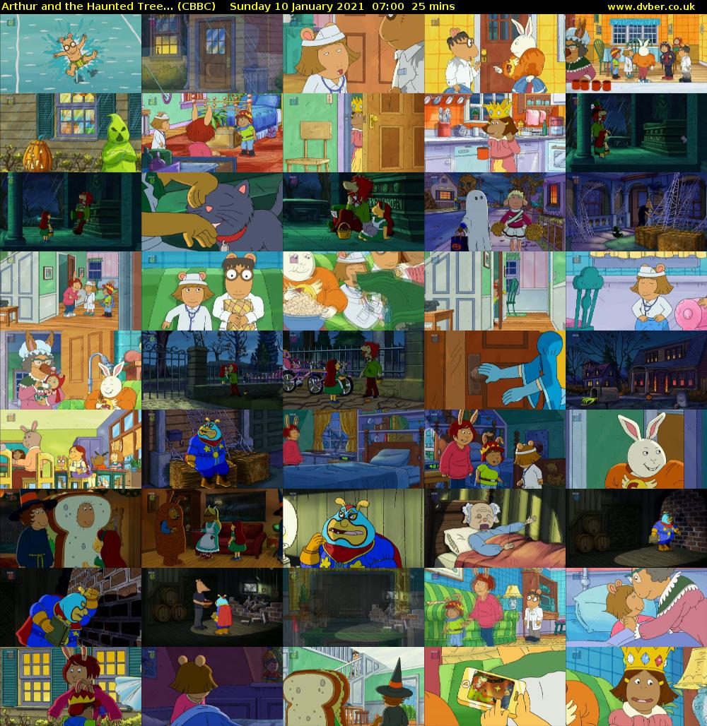 Arthur and the Haunted Tree... (CBBC) Sunday 10 January 2021 07:00 - 07:25