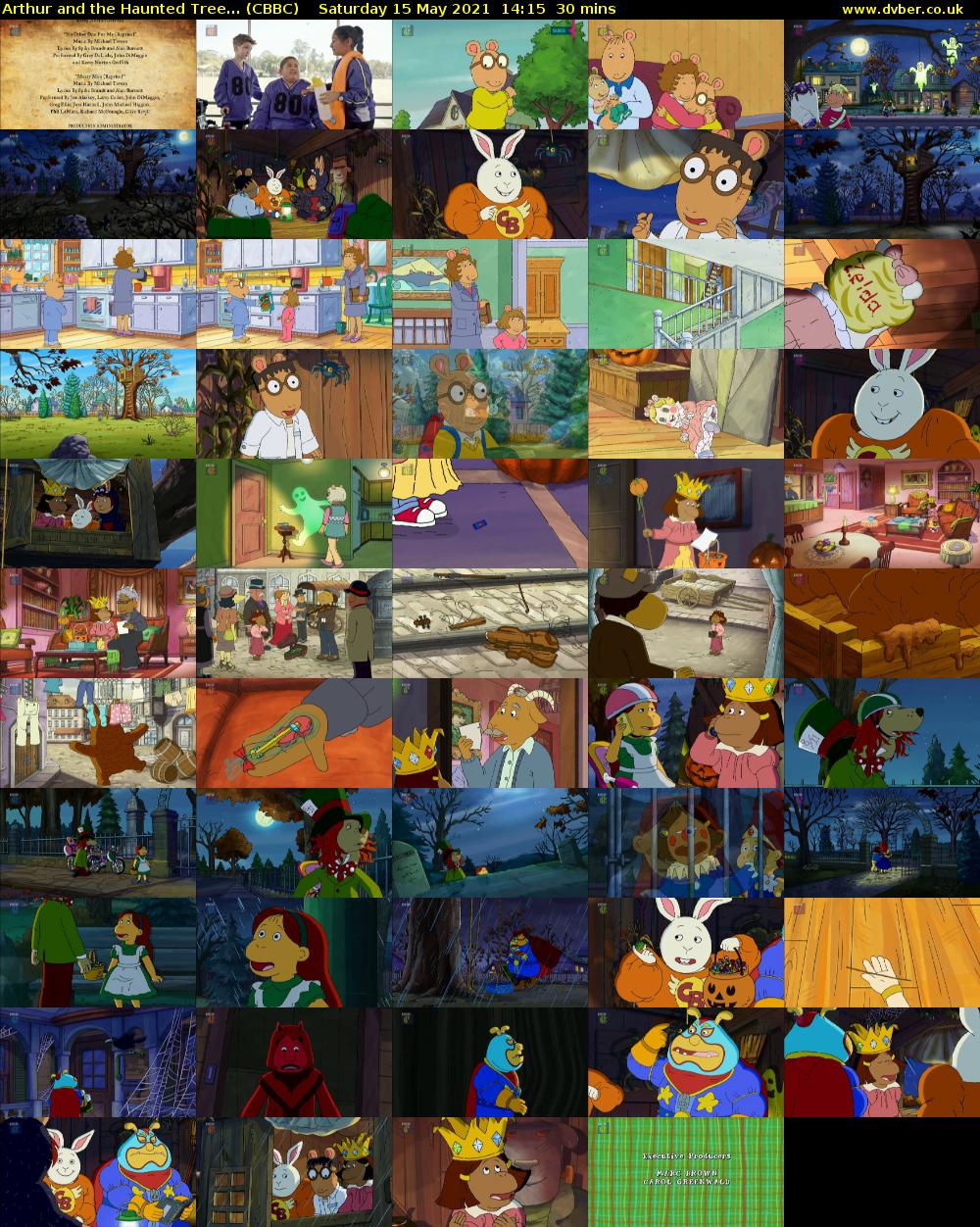 Arthur and the Haunted Tree... (CBBC) Saturday 15 May 2021 14:15 - 14:45