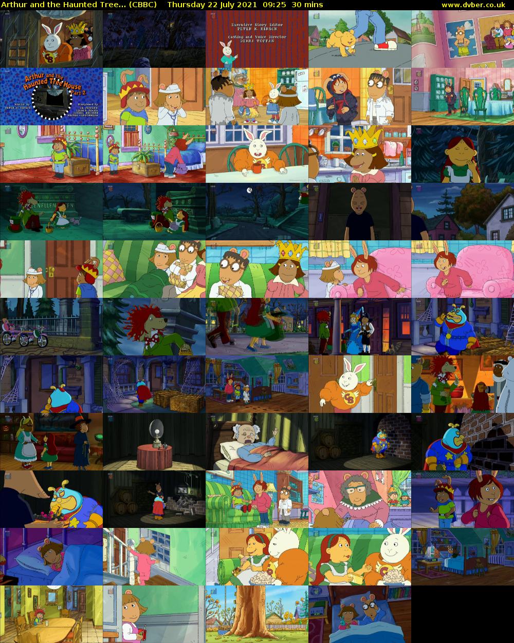 Arthur and the Haunted Tree... (CBBC) Thursday 22 July 2021 09:25 - 09:55