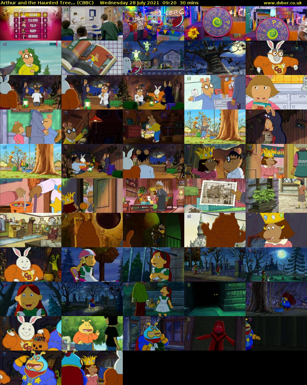 Arthur and the Haunted Tree... (CBBC) Wednesday 28 July 2021 09:20 - 09:50