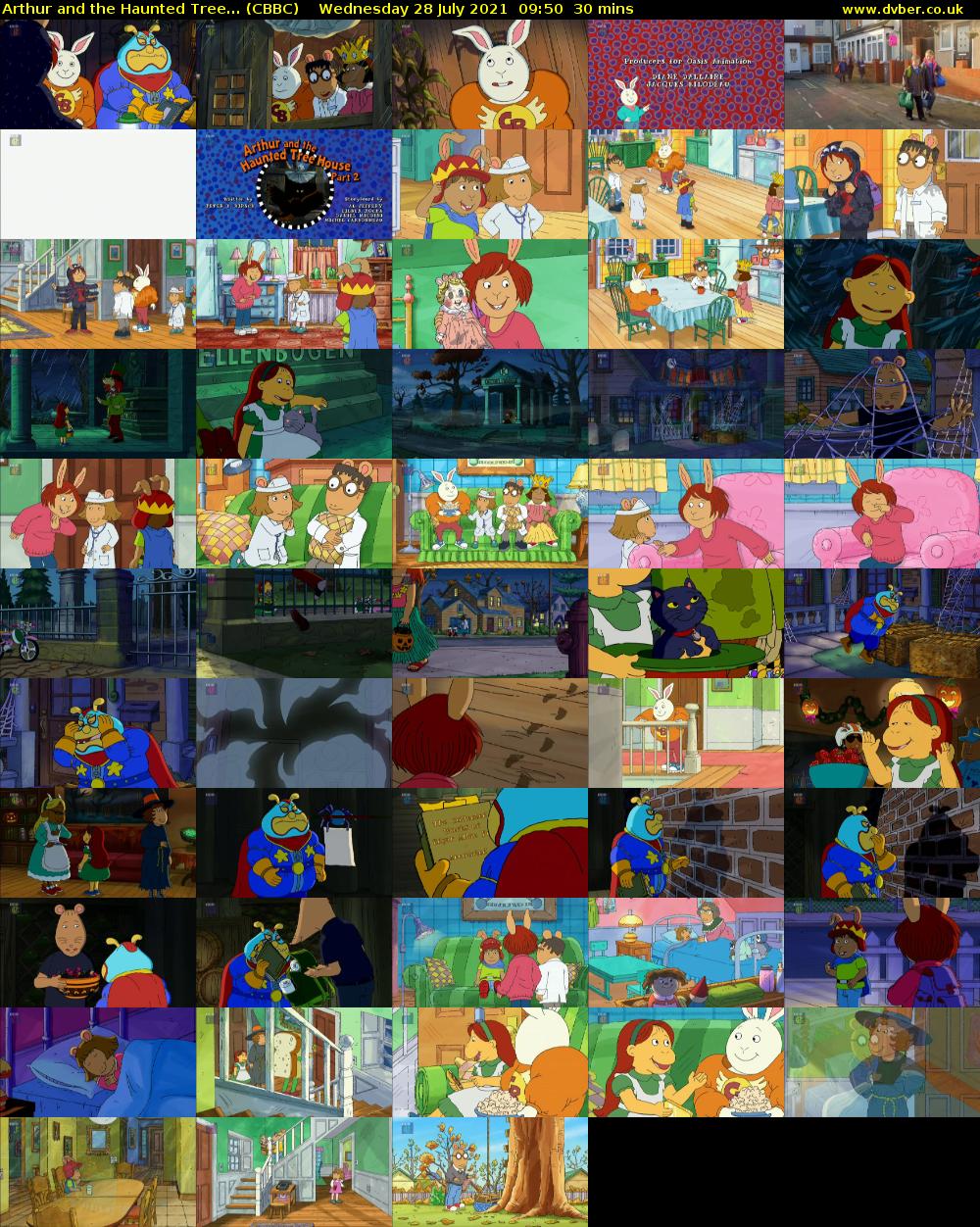 Arthur and the Haunted Tree... (CBBC) Wednesday 28 July 2021 09:50 - 10:20