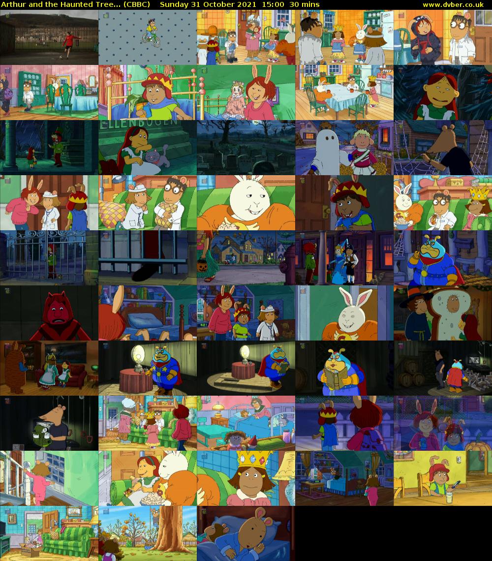 Arthur and the Haunted Tree... (CBBC) Sunday 31 October 2021 15:00 - 15:30