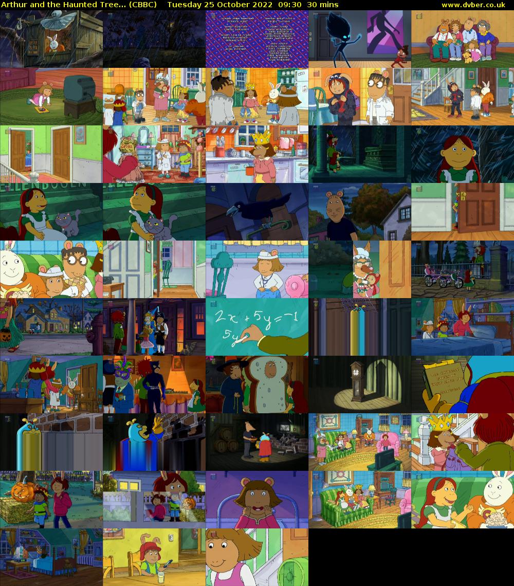 Arthur and the Haunted Tree... (CBBC) Tuesday 25 October 2022 09:30 - 10:00