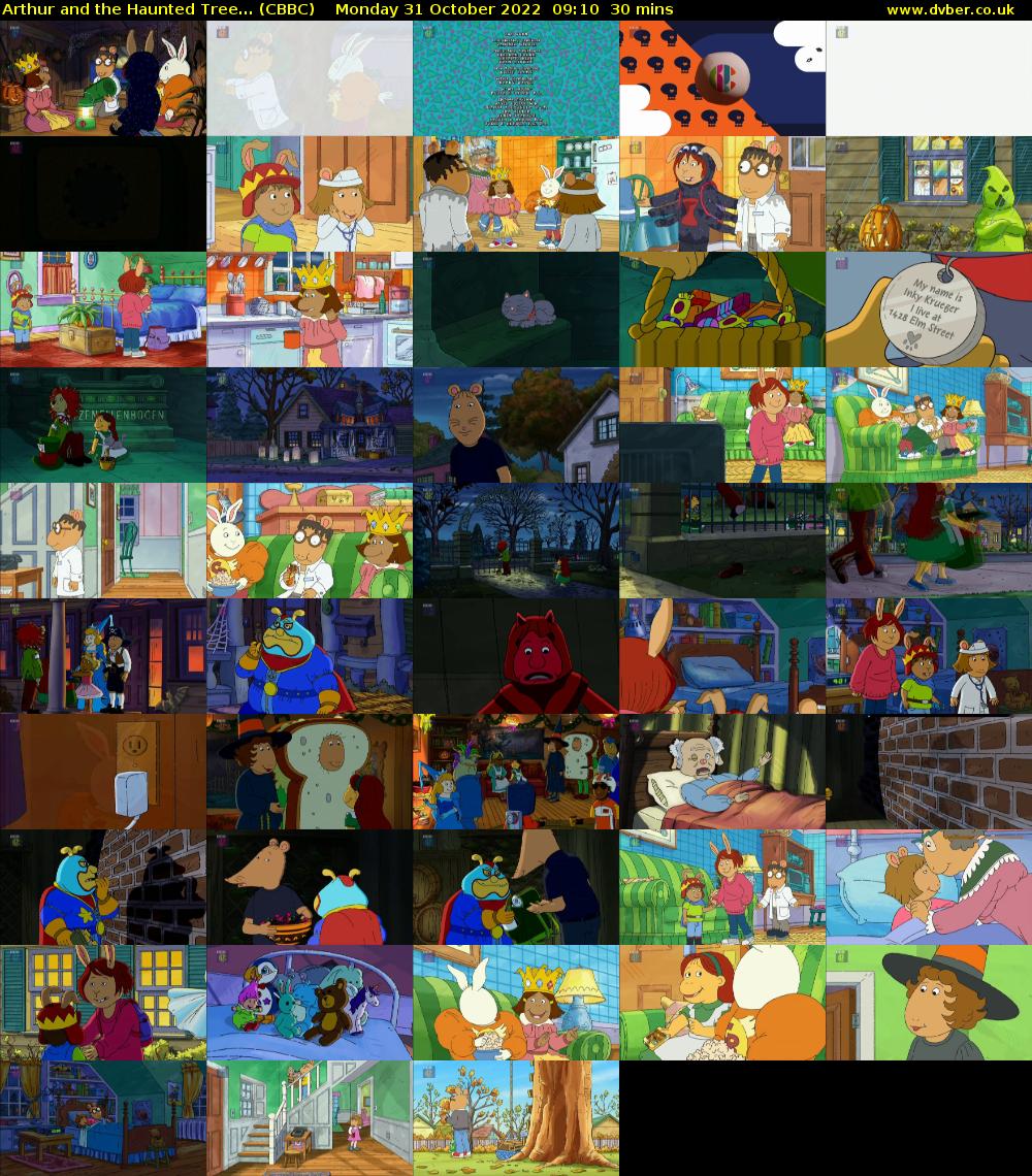 Arthur and the Haunted Tree... (CBBC) Monday 31 October 2022 09:10 - 09:40