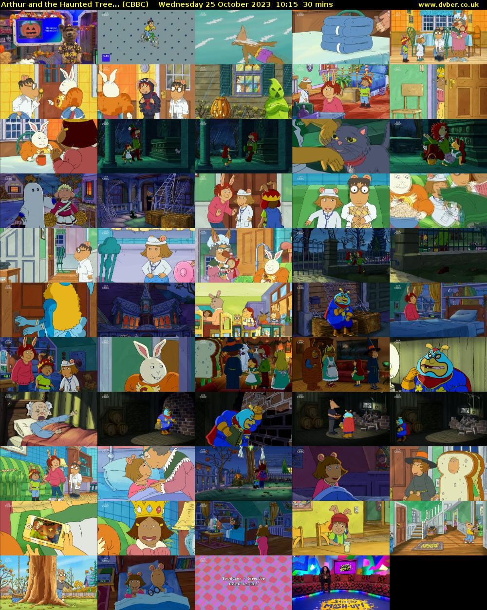 Arthur and the Haunted Tree... (CBBC) Wednesday 25 October 2023 10:15 - 10:45