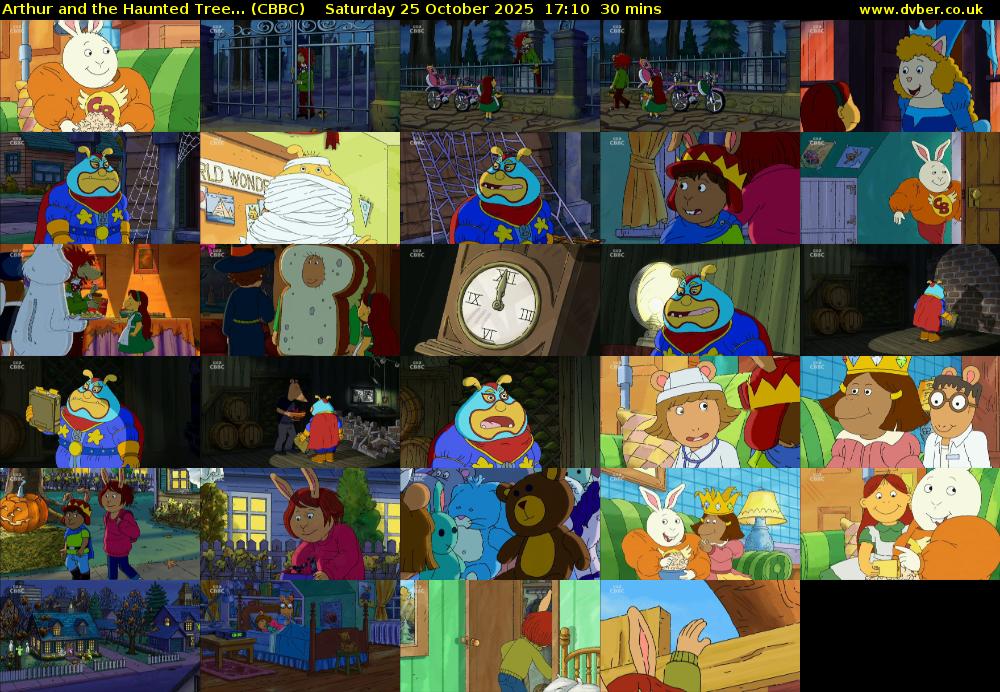 Arthur and the Haunted Tree... (CBBC) Saturday 25 October 2025 17:10 - 17:40