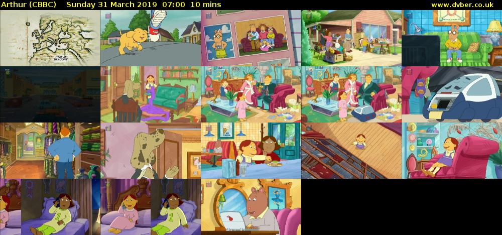 Arthur (CBBC) Sunday 31 March 2019 07:00 - 07:10